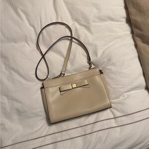 Kate Spade Tan Crossbody Bag with Bow Accent